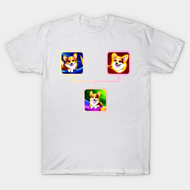 Cute Corgis T-Shirt by Sanarnos